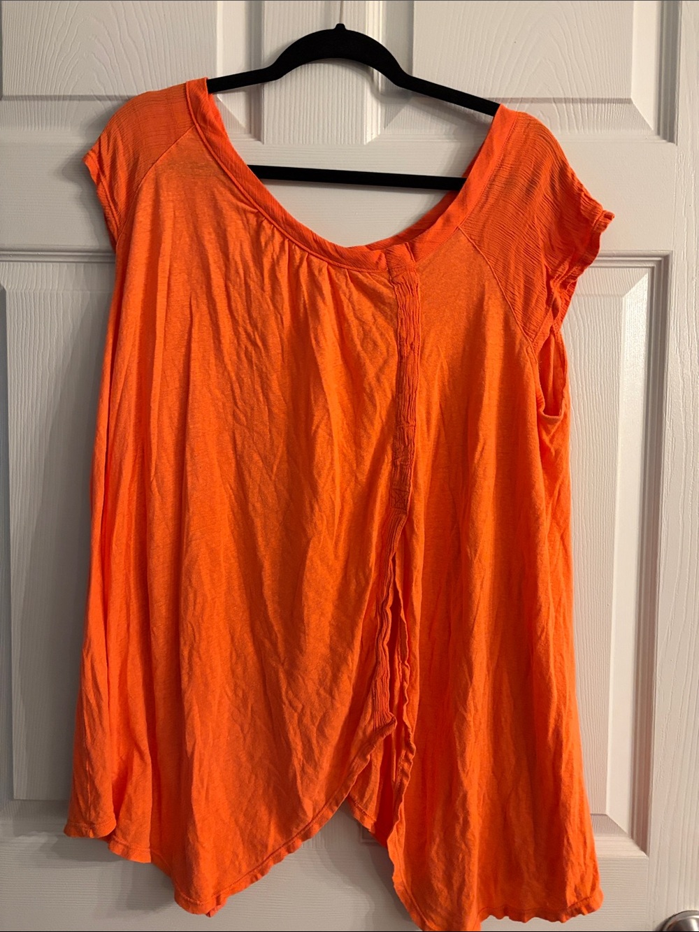 Free People Orange Top size Large